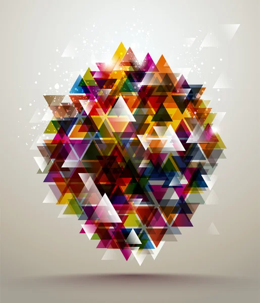 Abstrakter Hintergrund mit Dreiecksmuster. — Stockvektor