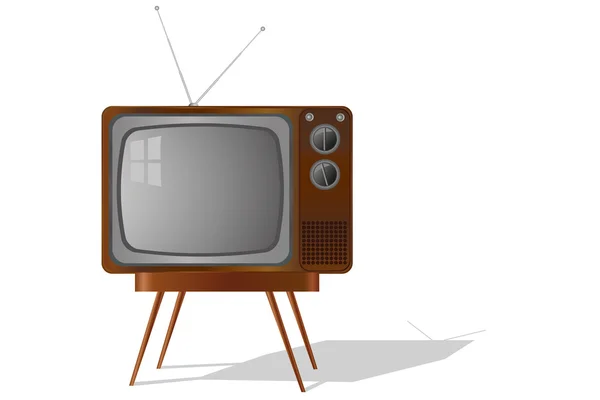 Телевизор Retro, изолированный — стоковый вектор