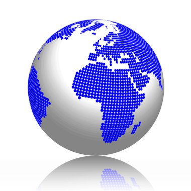 Blue globe clipart