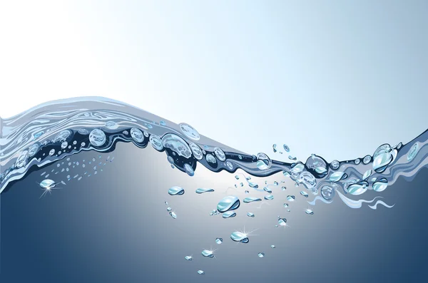 Fala piękne woda — Wektor stockowy