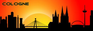 Cologne silhouette clipart