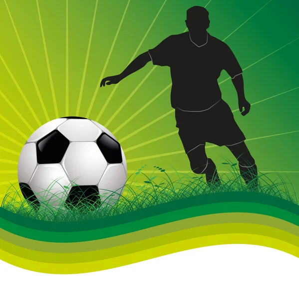 Ποδόσφαιρο - Ποδόσφαιρο hintergrund — Διανυσματικό Αρχείο