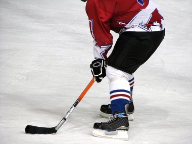 Hockey player clipart