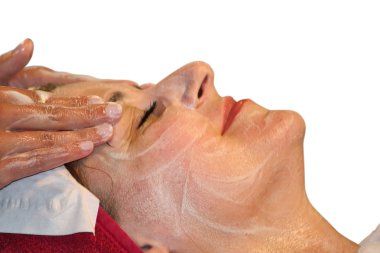 Face massage clipart