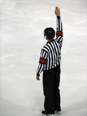 Hockey referee clipart