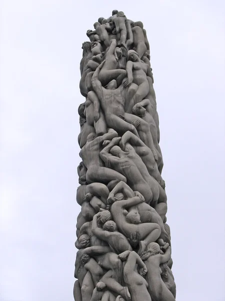 Rzeźby w parku vigeland, oslo — Zdjęcie stockowe