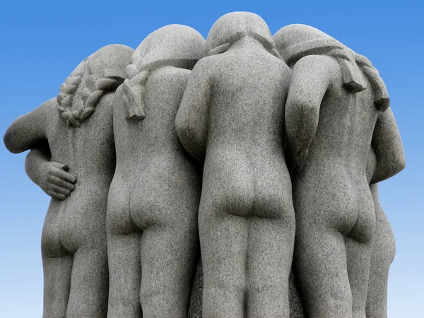 从奥斯陆维格兰公园雕塑 — 图库照片