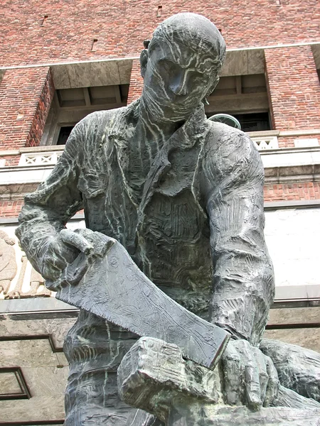 Statue in Oslo, Norwegen — Stockfoto