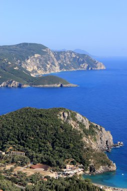 Paleokastritsa Körfez corfu Island, Yunanistan