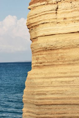 Cliff sidari, corfu, Yunanistan