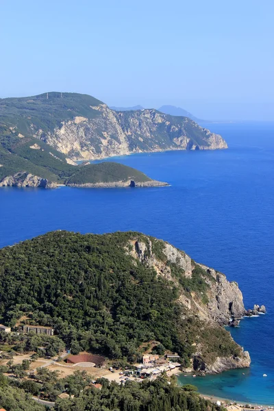 Paleokastritsa gulf on Corfu island, Greece — Stock Photo, Image