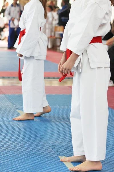 Karate děti — Stock fotografie
