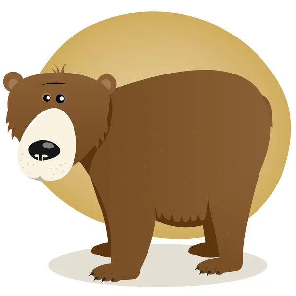 Medvěd hnědý — Stockový vektor