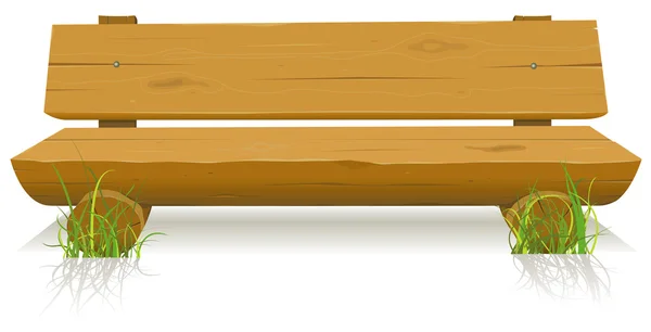 Wood Bench — Stock Vector