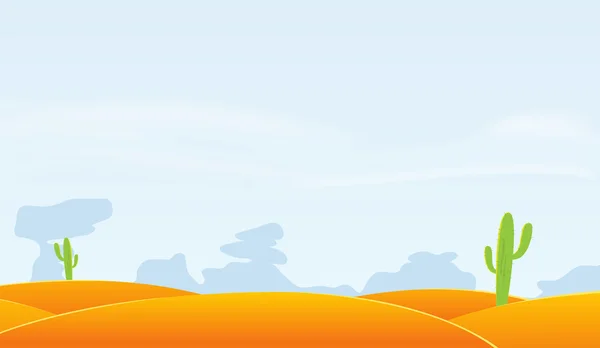Desert Landscape Background — Stock Vector