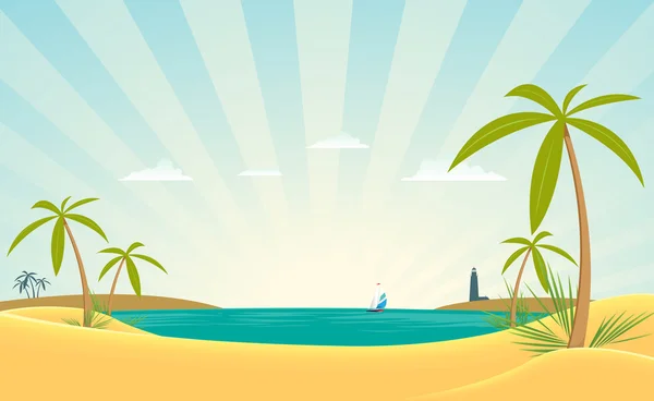 Baie du Paradis — Image vectorielle
