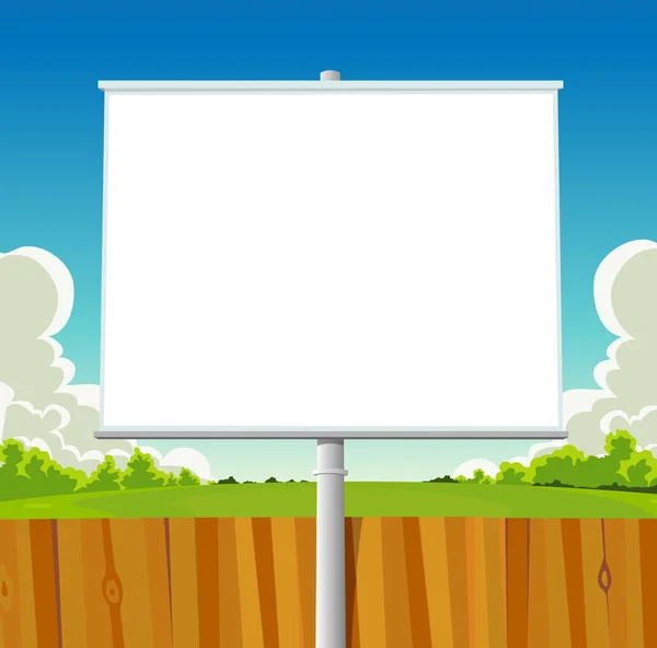 Zelený park billboard — Stockový vektor