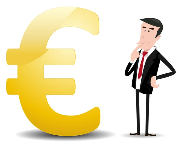 Qué futuro para la moneda del euro  ? — Archivo Imágenes Vectoriales