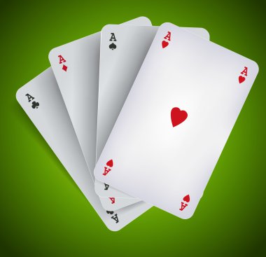 Poker Aces - Casino Gambling clipart