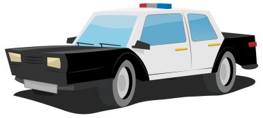 Cartoon Police Car clipart