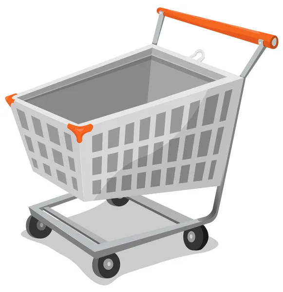 Cartoon Shopping Cart — Stock Vector
