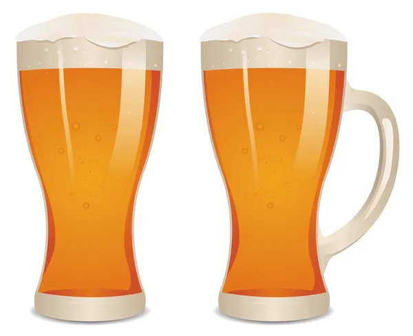 Glas bier — Stockvector