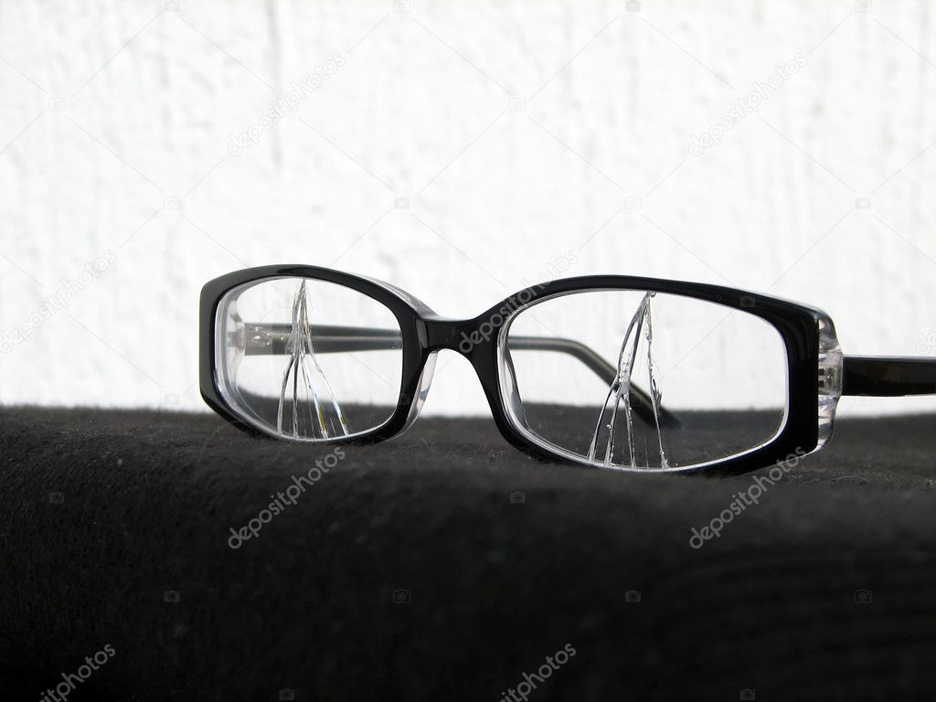 Broken eyeglasses