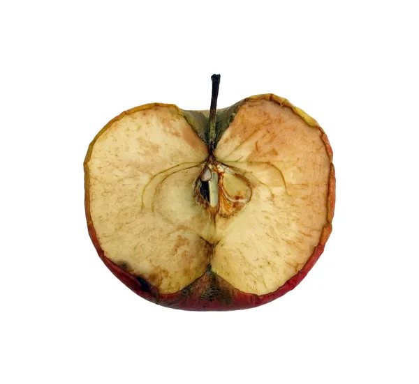 Beschimmeld apple Stockfoto