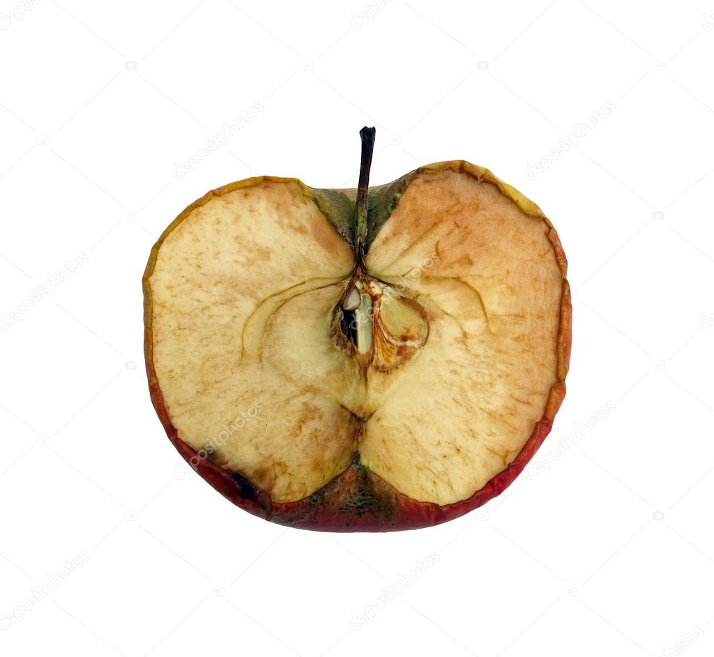 Moldy apple