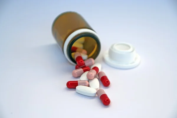 Pills in bottle — Stock Photo, Image