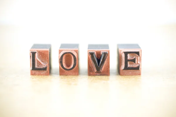 Palavra "amor " — Fotografia de Stock