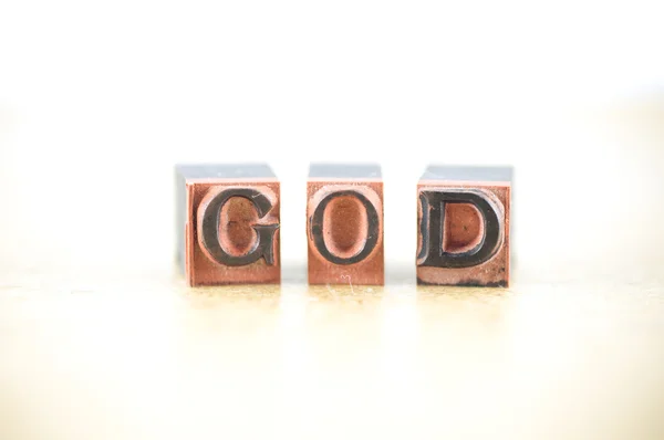 Woord "god" — Stockfoto