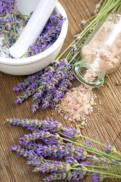 Lavender salt — Stock Photo, Image