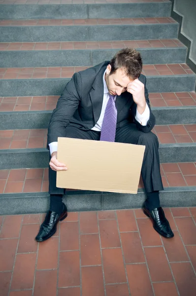 Depressief zakenman — Stockfoto