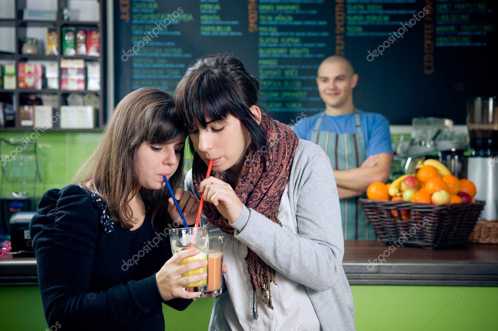 Drinking smoothies — Stock Photo © viki2win 8949119
