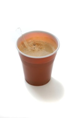 plastik bardak kahve