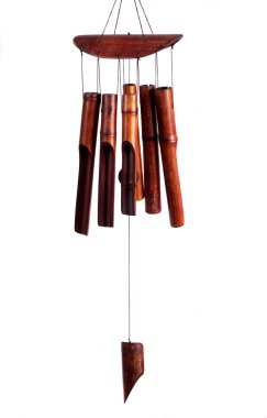 Bamboo wind chimes clipart