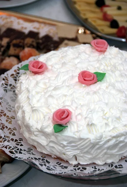 Petit gâteau de mariage — Photo