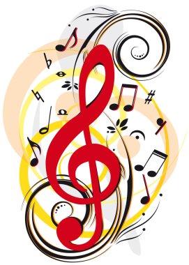 Sfondo astratto musicale clipart