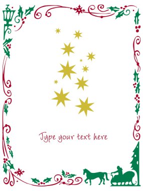 Christmas frame clipart