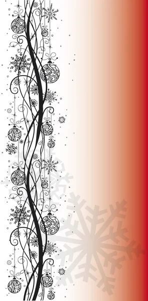 Christmas vertical decoration — Stock Vector