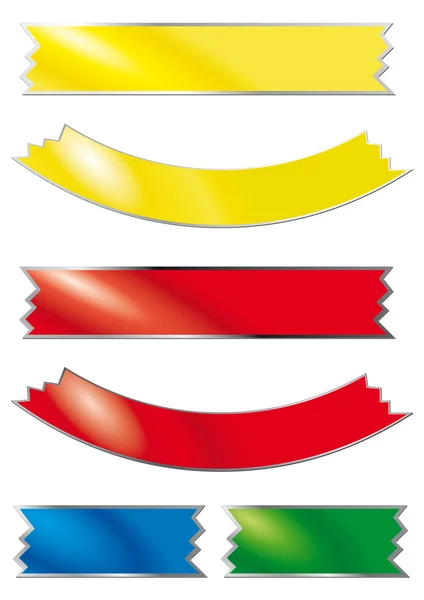 Striscioni colorati — Image vectorielle