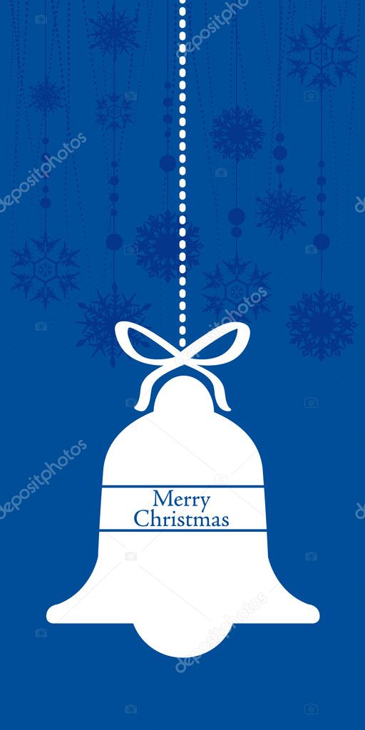 Hanging bell Christmas card