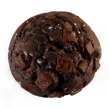 Çikolatalı muffin, üstten görünüm