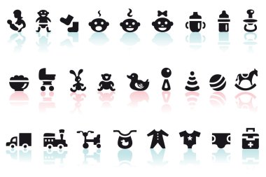 Baby icons clipart