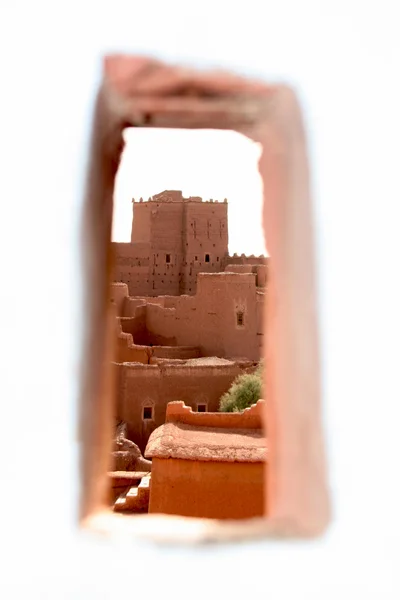 Kasbah från hål, Marocko — Stockfoto