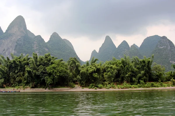 stock image Li river landscape before the storm, southern China