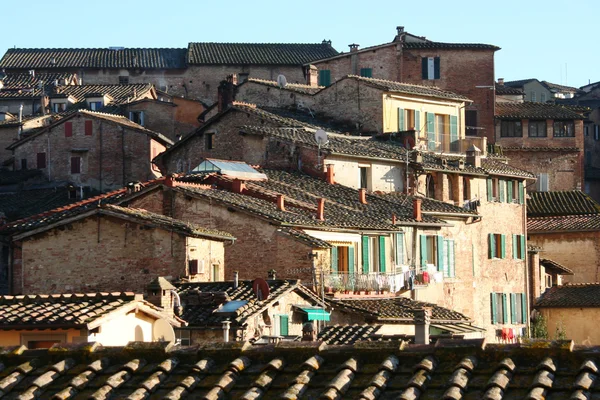 锡耶纳、 托斯卡纳的屋顶 — 图库照片