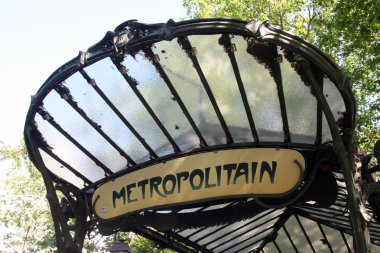 Metropolitain entrance, Paris clipart