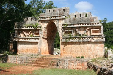 Ruins of a Maya gate, Labnà. Yucatan clipart